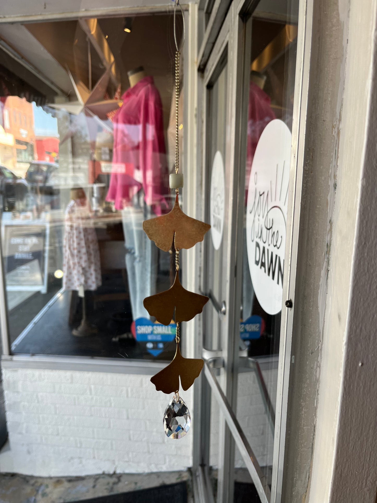 Ginkgo Botanical Leaf Suncatcher