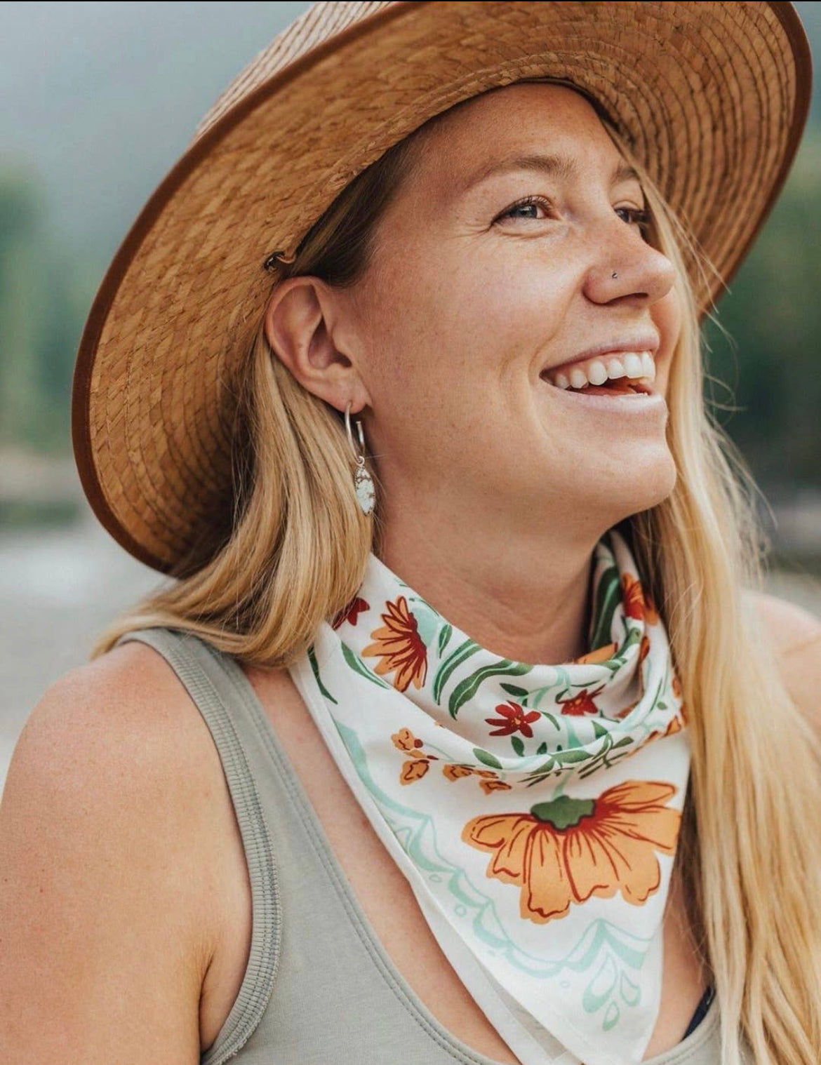 Flora Bandana- Oversized