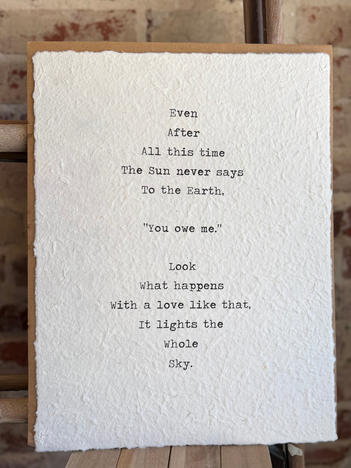Even After Print- Handmade