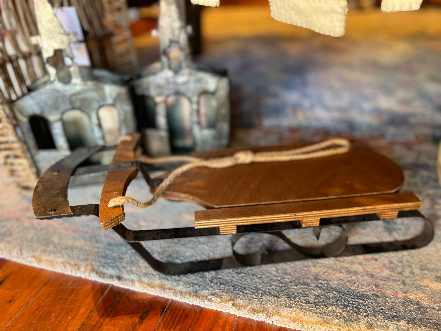 Wooden Christmas Mini Sleigh