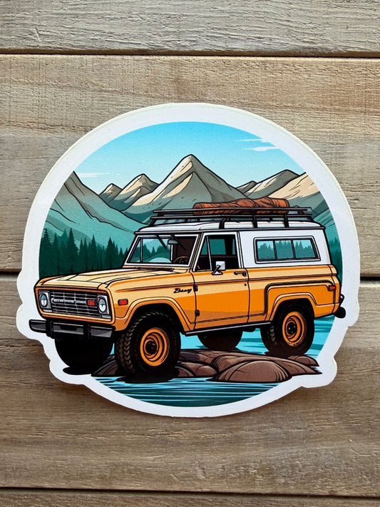 Old School Bronco Sticker