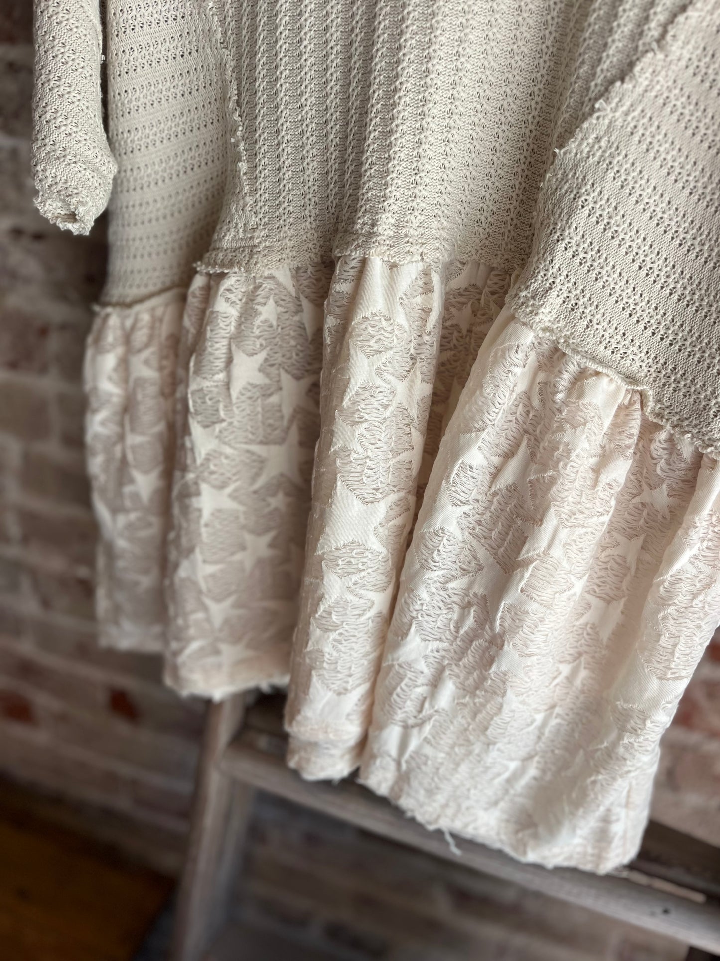 Star Jacquard Flare Top
