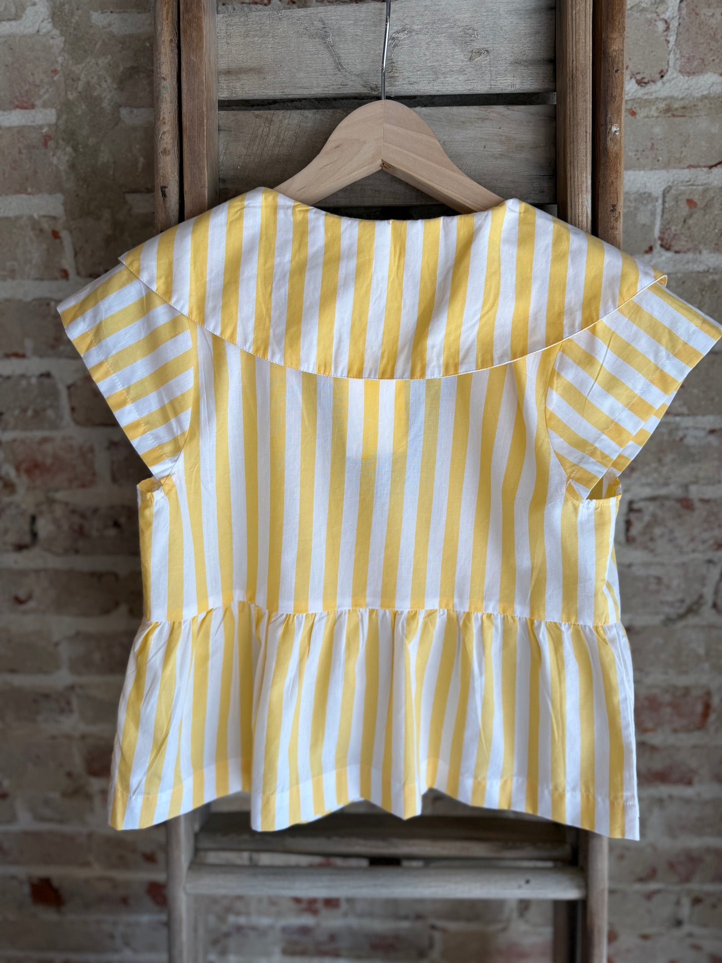 Sunshine Striped Peplum Top