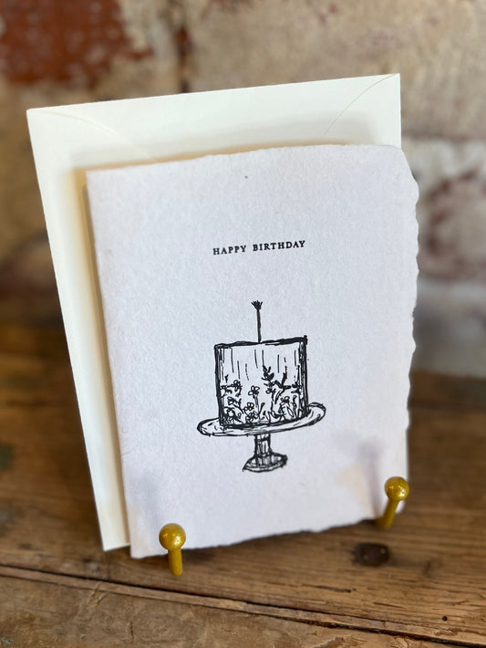Happy Birthday Cake Card