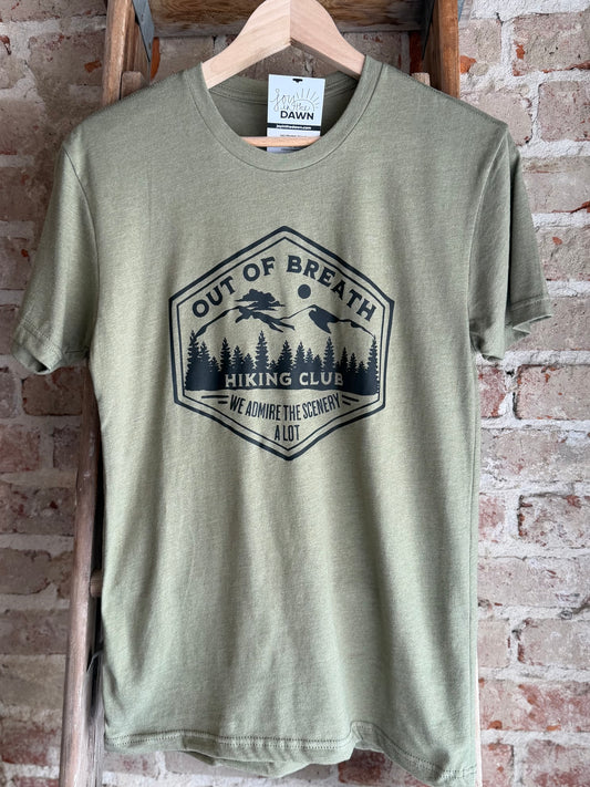 Out of Breath Hiking Club Tee