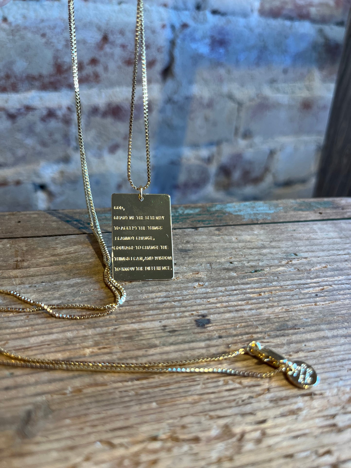 Serenity Prayer Necklace