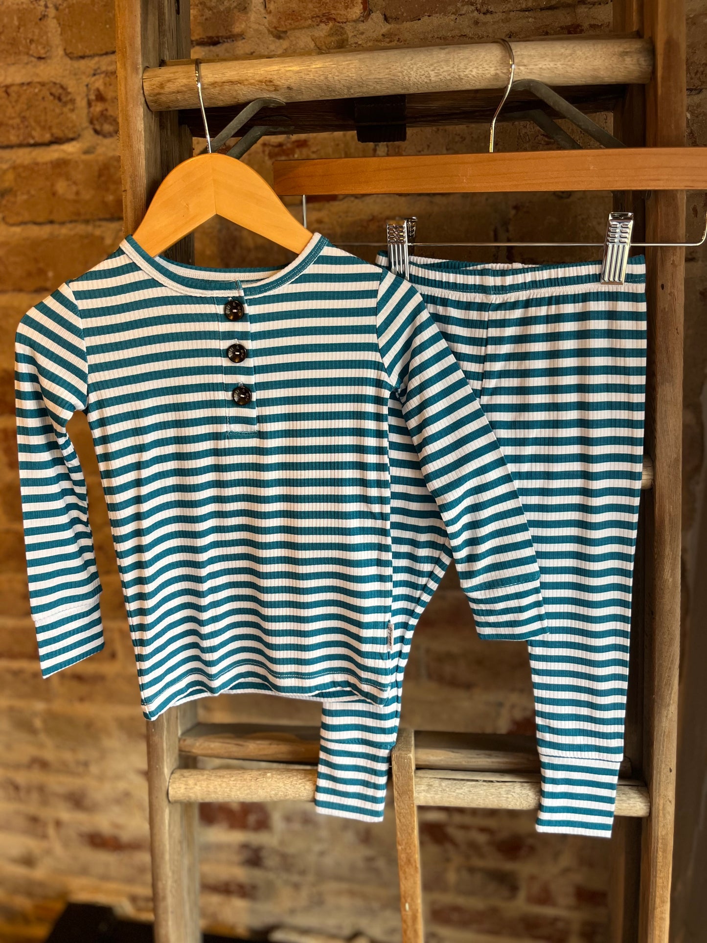 Cooper Blue Striped Pajamas - Toddler/Youth