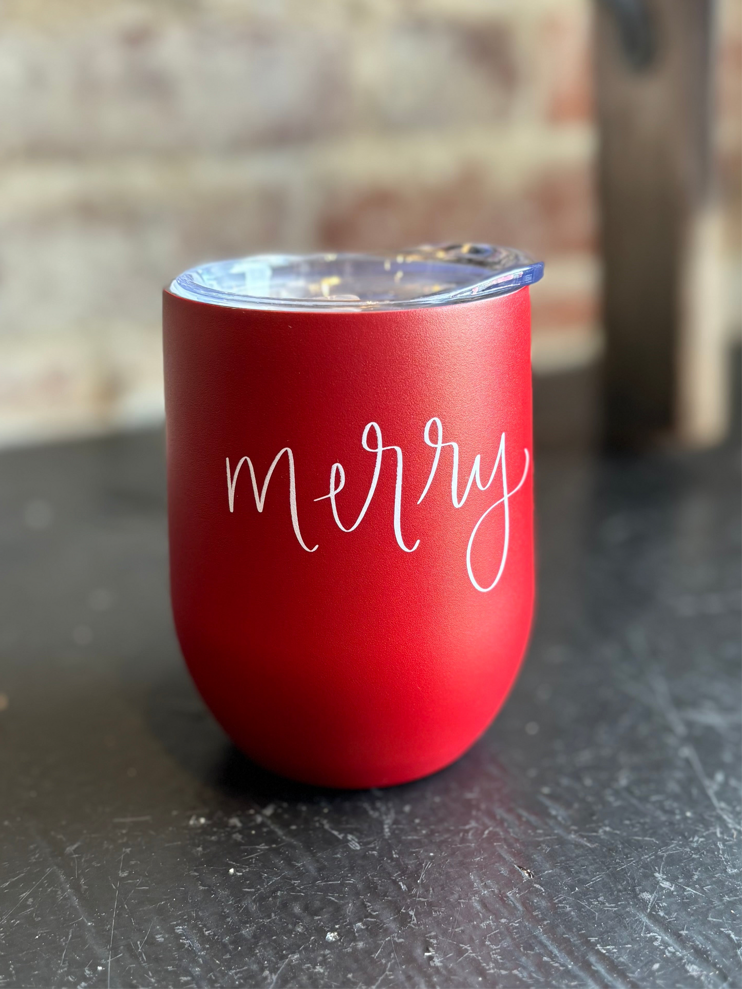 Merry Metal Wine Tumbler