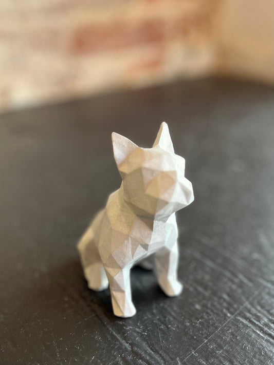 Concrete French Bulldog Statue