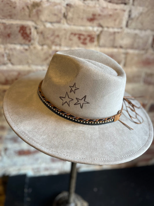 Burnt Star Rancher Hat- Grey