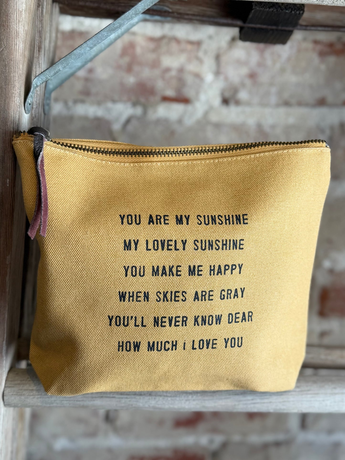 My Sunshine Canvas Zip Bag
