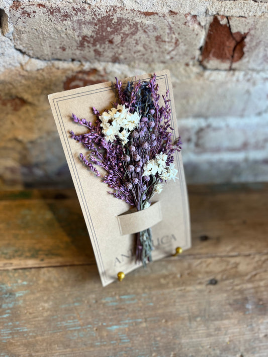 Lavender Wildflower Mini Dried Bouquet