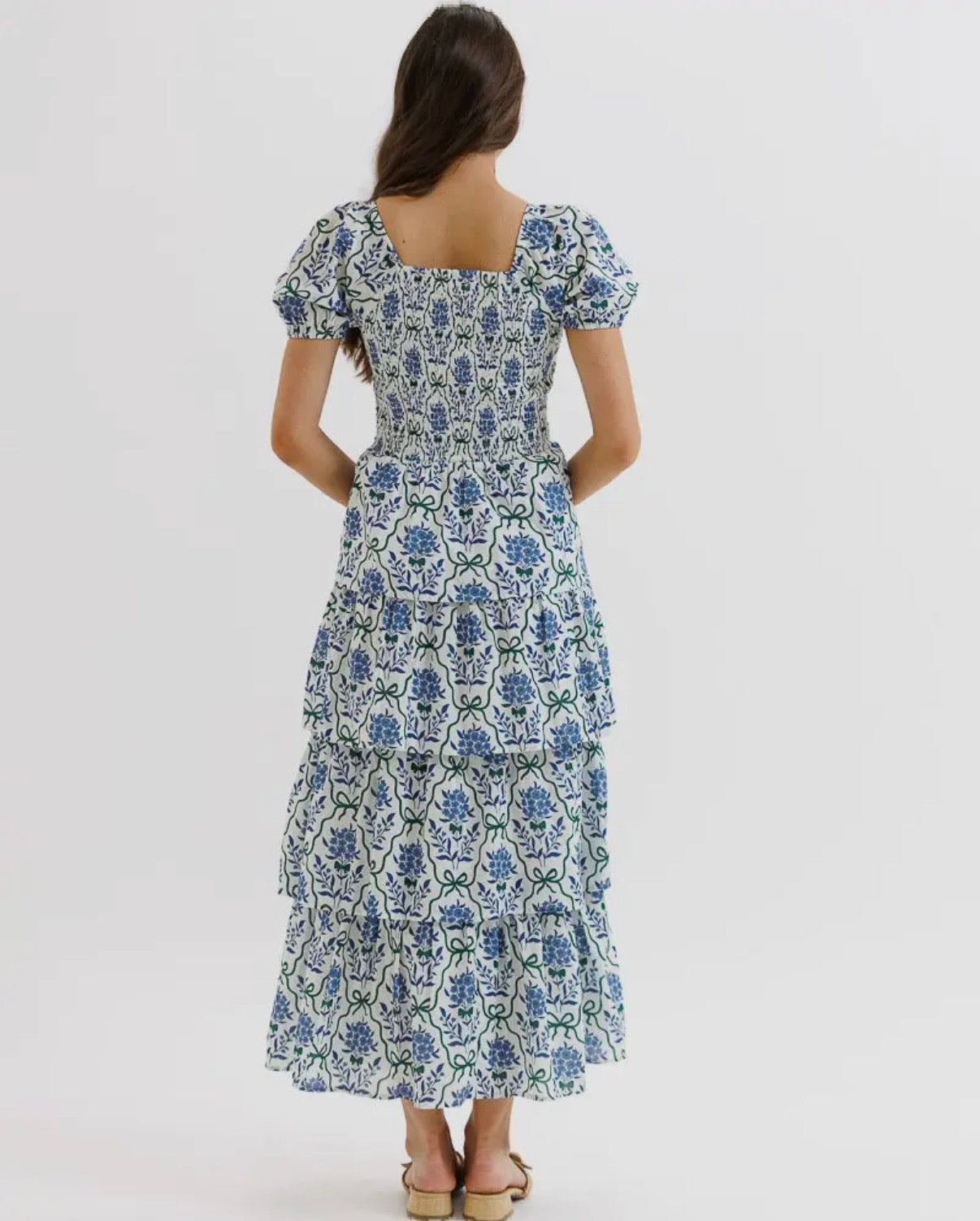 Joyful Blue Floral Dress