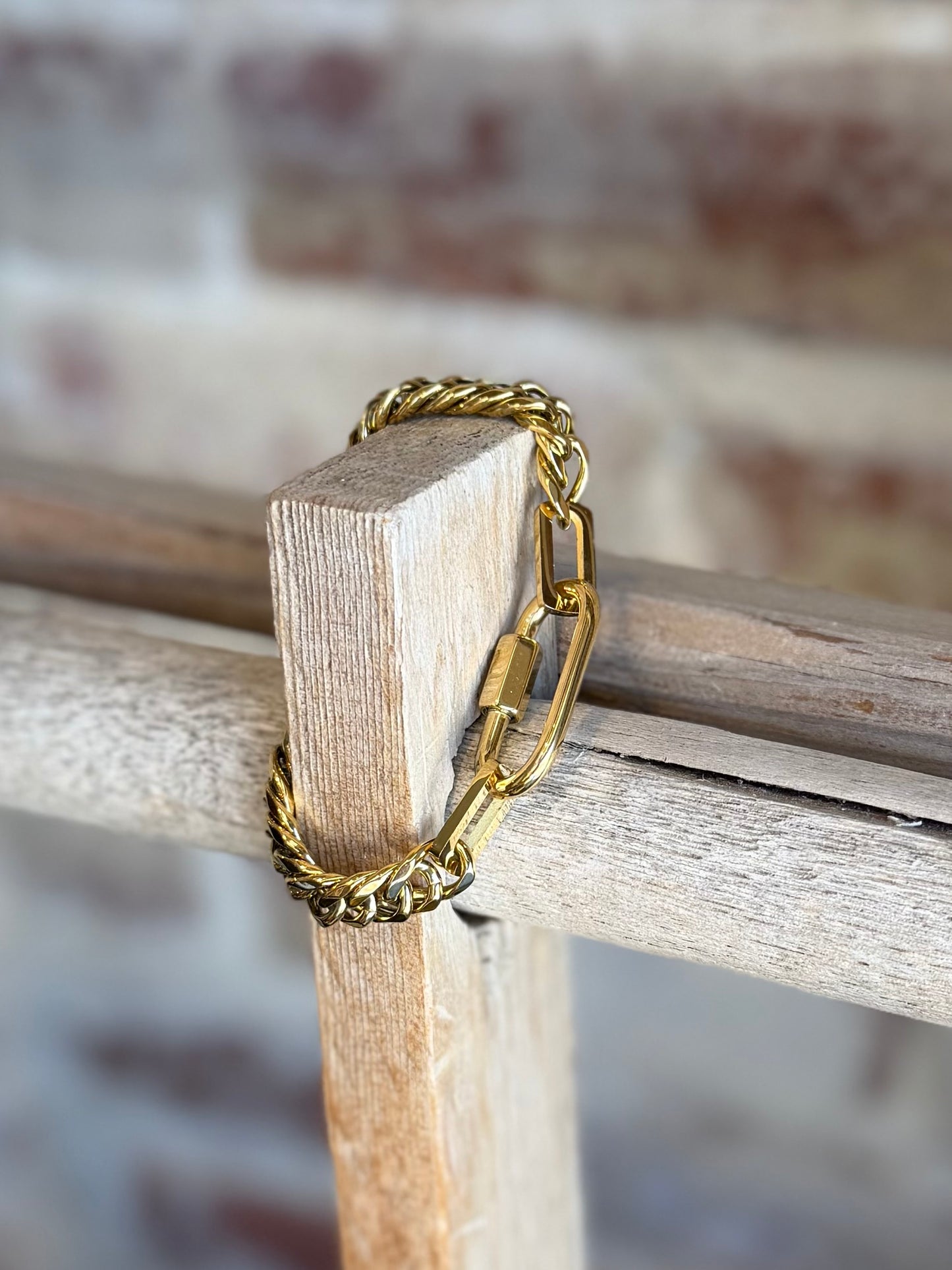 Harlow Gold Chain Bracelet- Waterproof