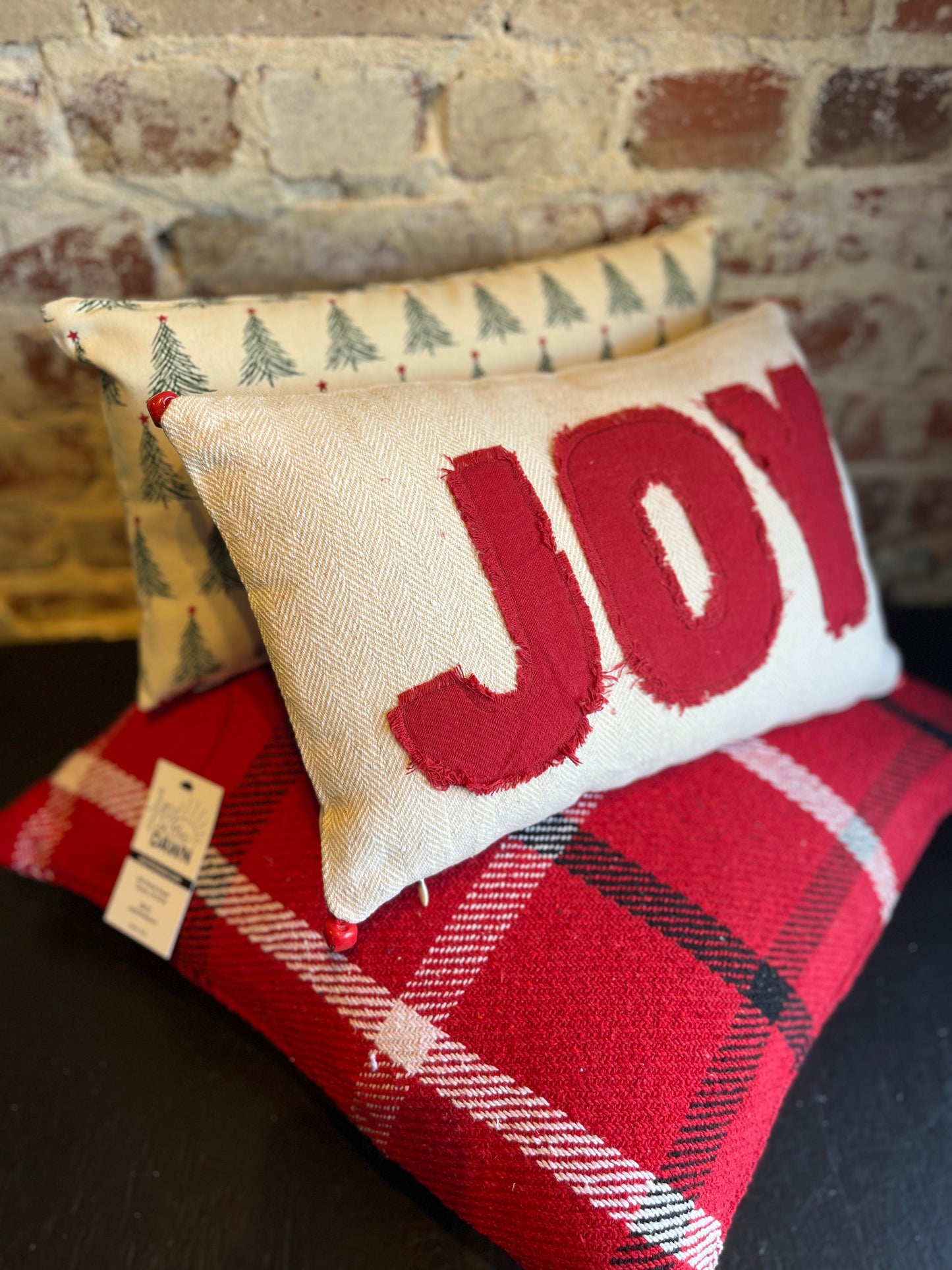 Joy Woven Bell Pillow