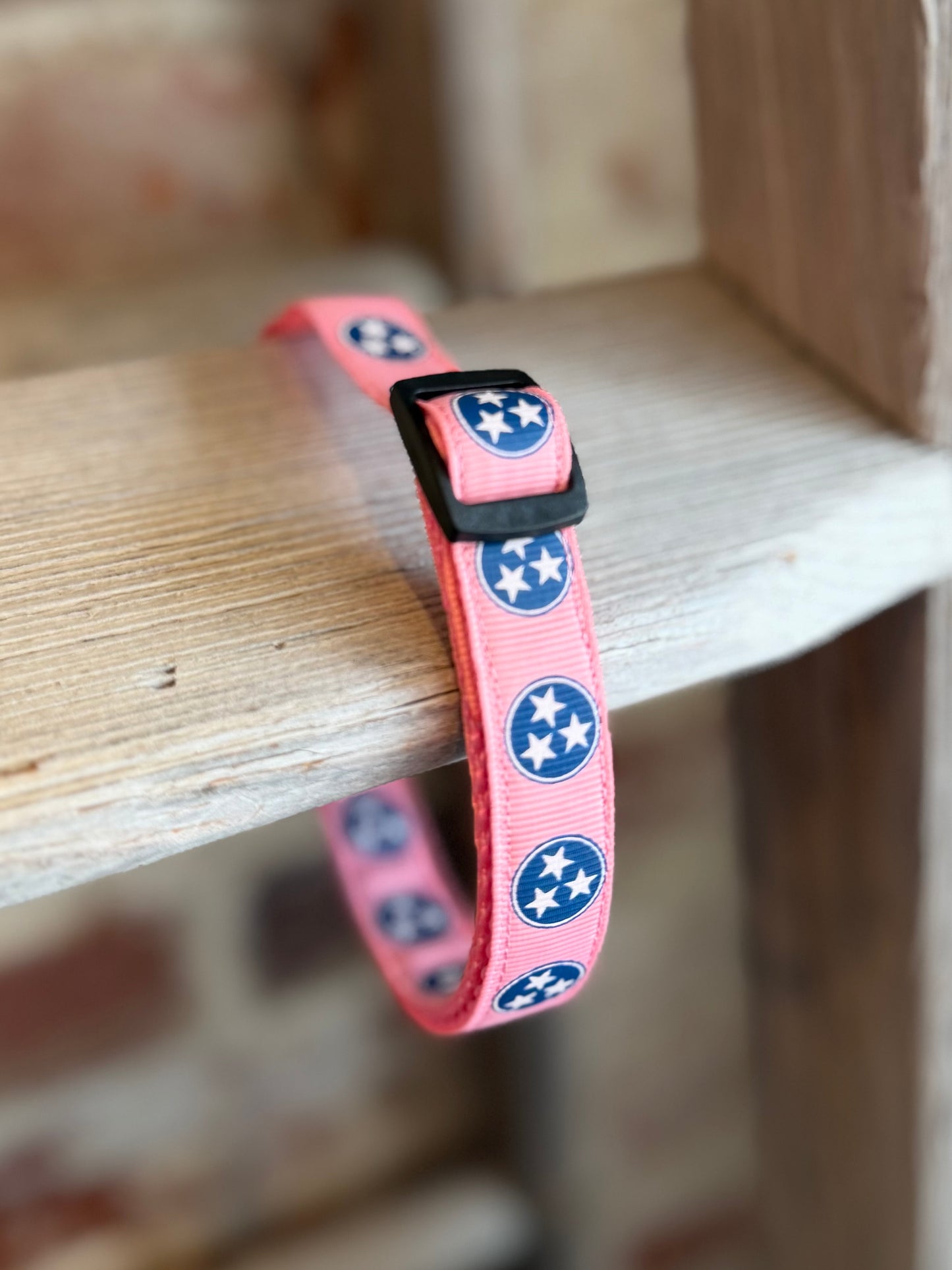 TriStar Narrow Pet Collar- Pink