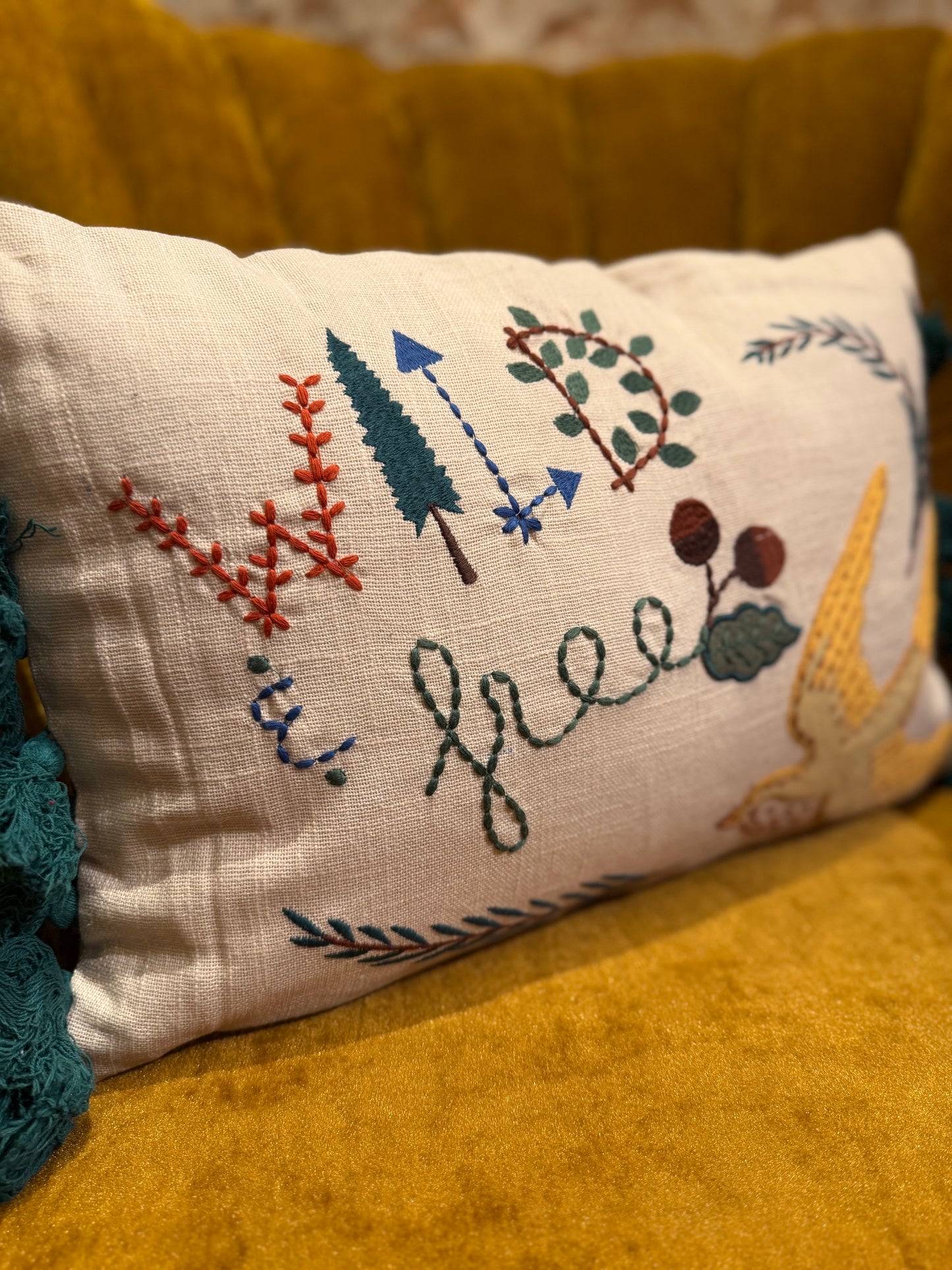 Wild & Free Bird Pillow