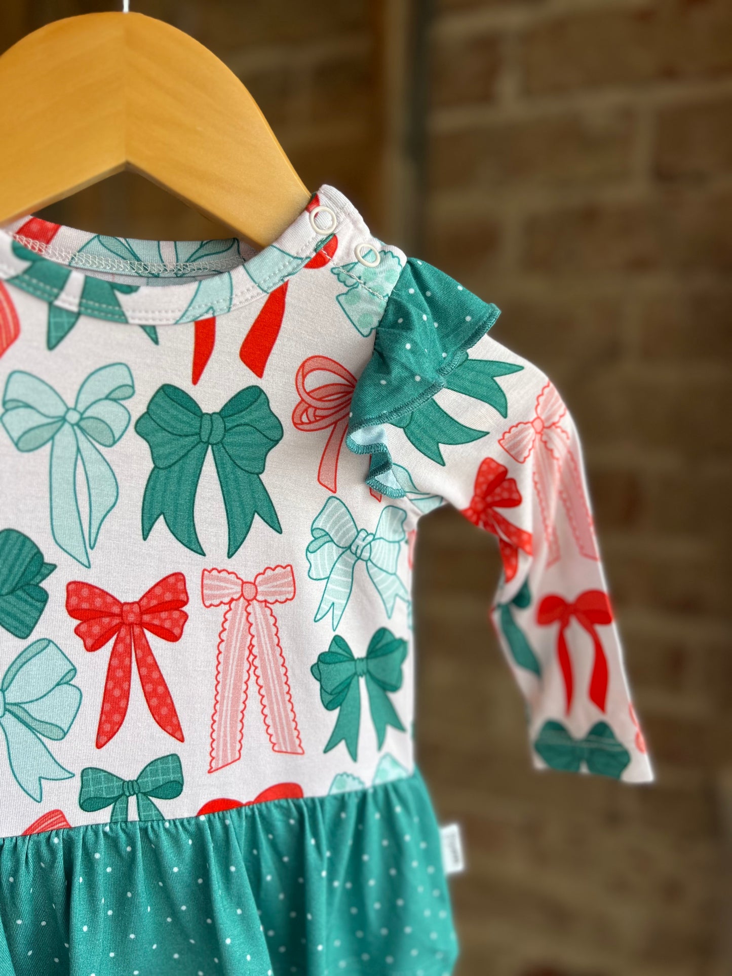 Christmas Bows Tutu Dress - Baby