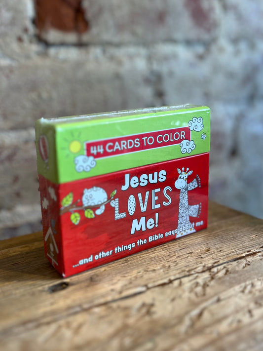 Jesus Loves Me Coloring Cards