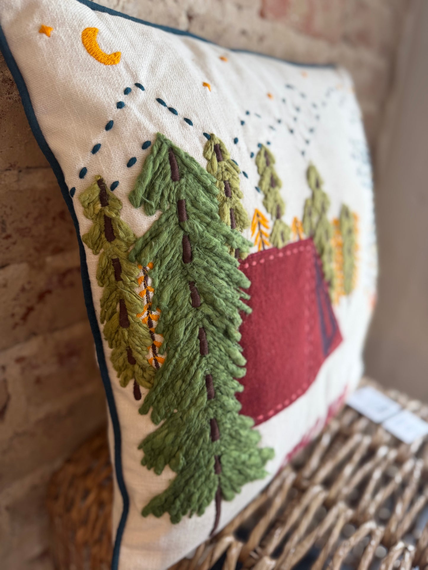 Camp More Throw Pillow