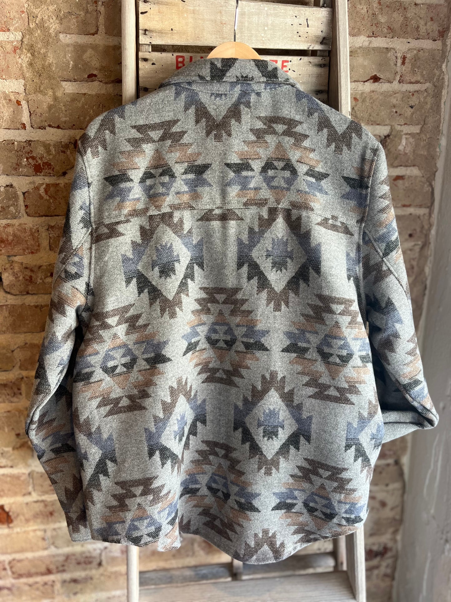 Smokey Aztec Fleece Shacket- Men