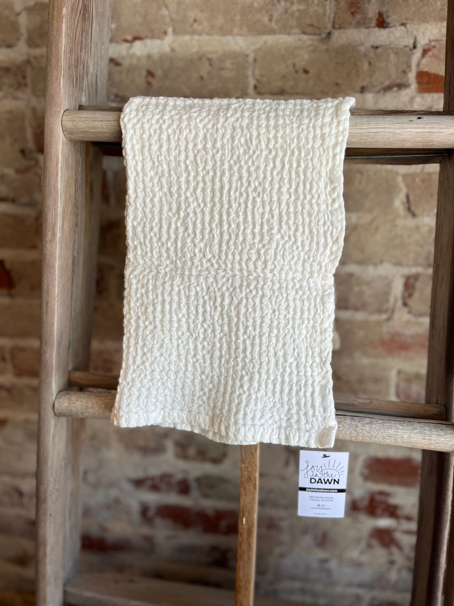 Waffle Hand Towel - White
