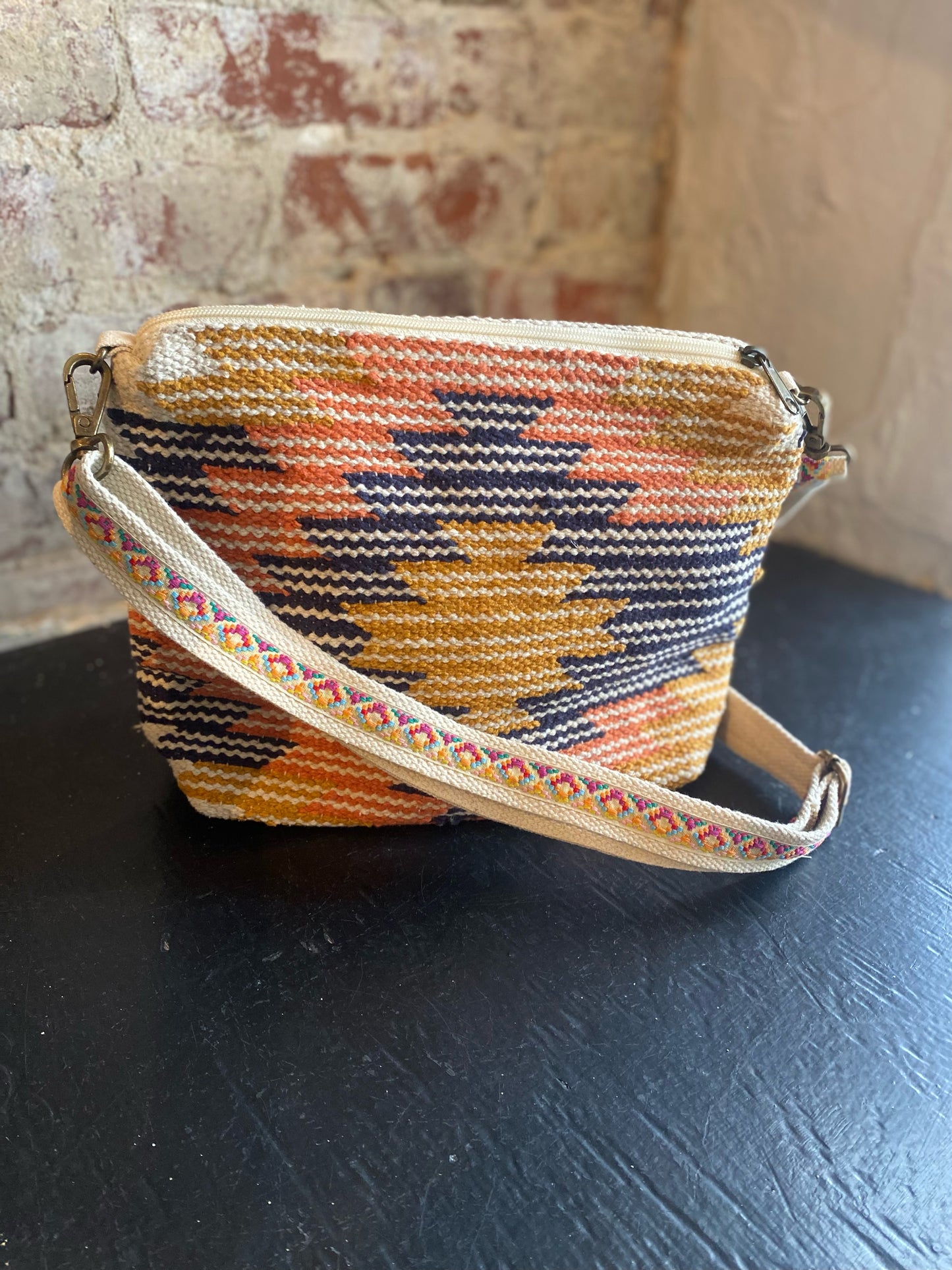 Aztec Print Crossbody- Multicolored