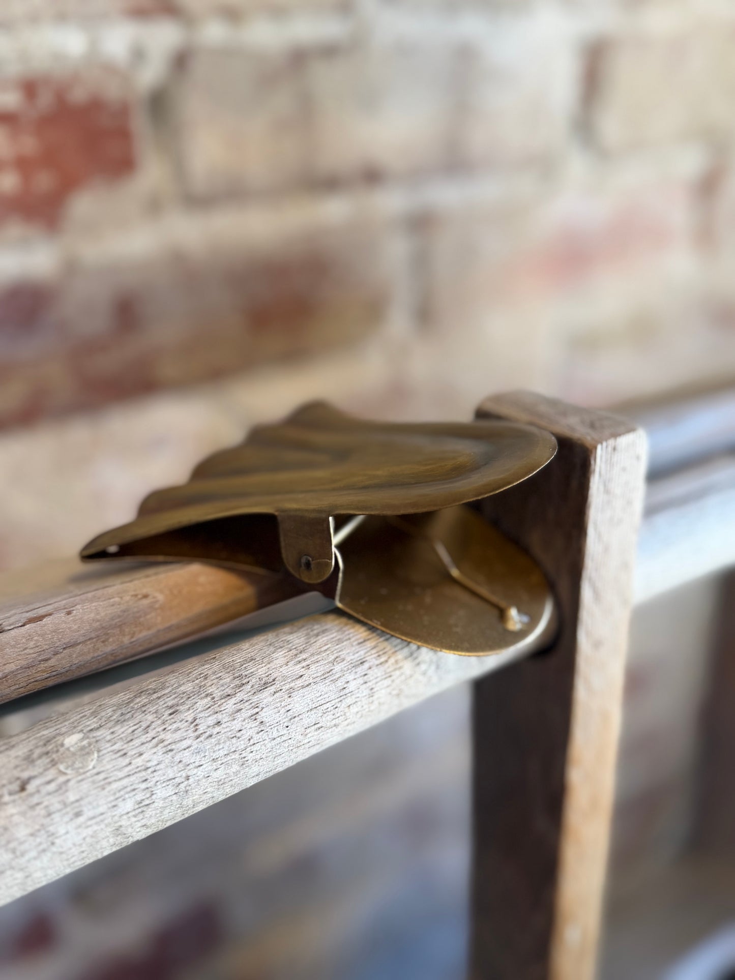 Large Brass Metal Note Clip