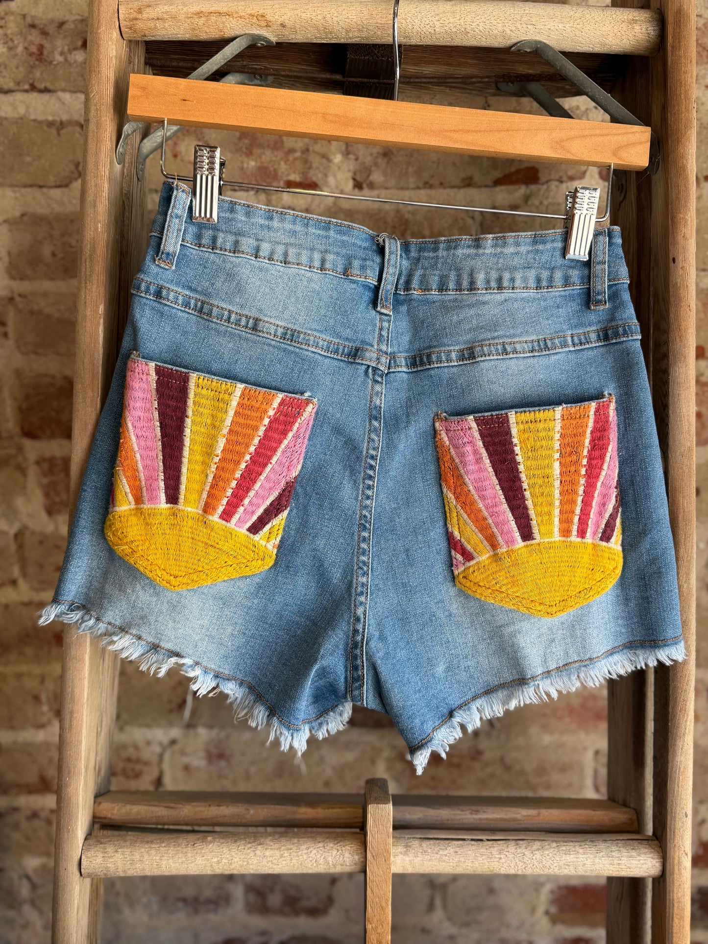 Sunrise Embroidered Shorts