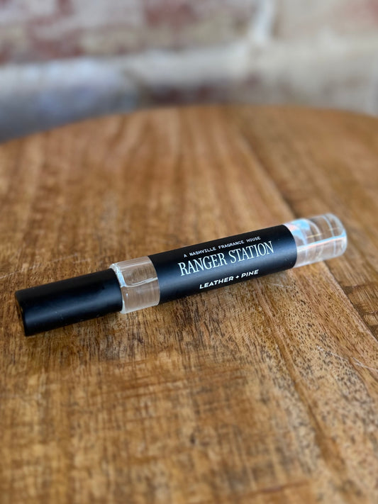 Leather and Pine Roller Perfume