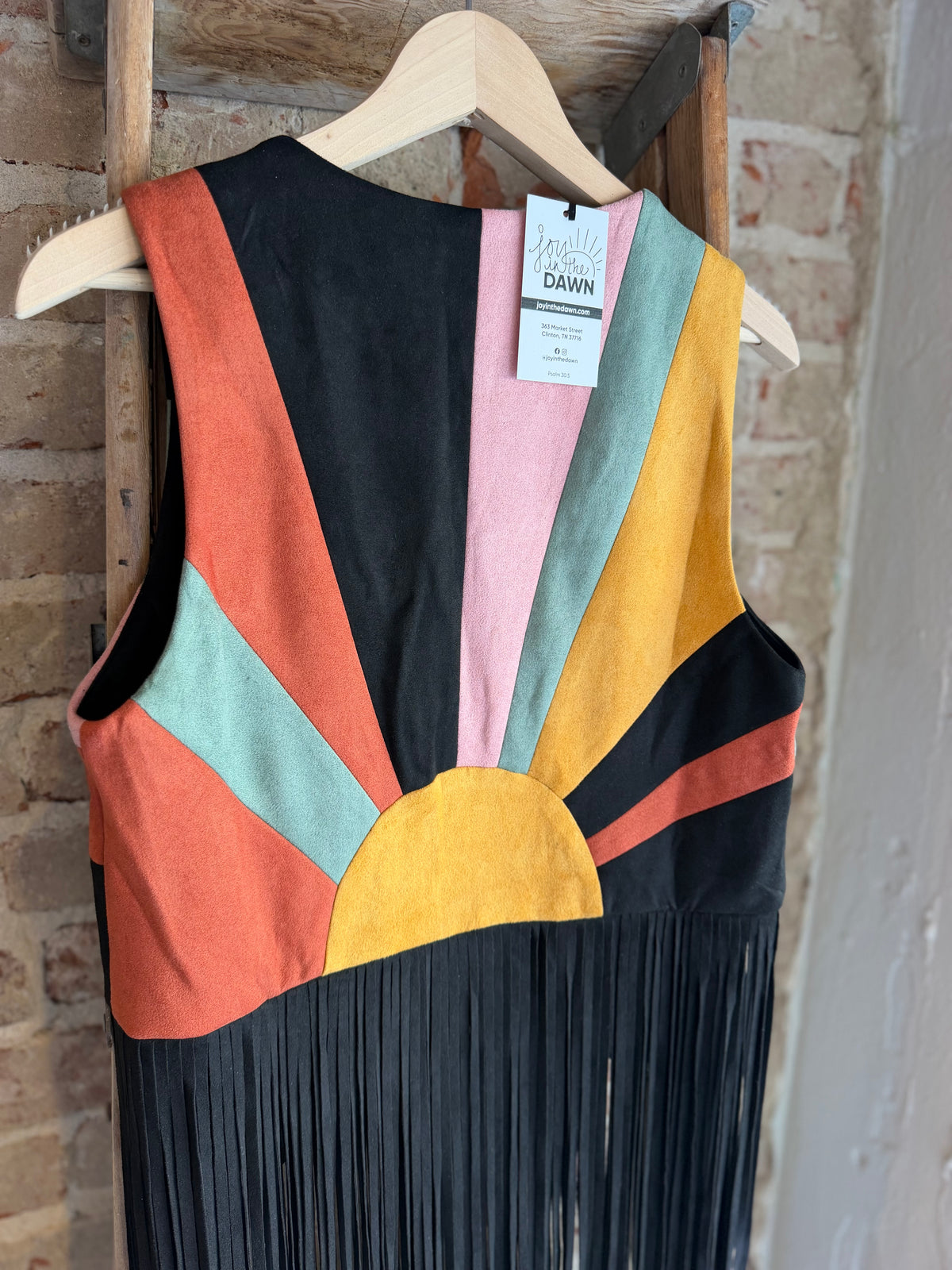 Sunrise Suede Fringe Vest