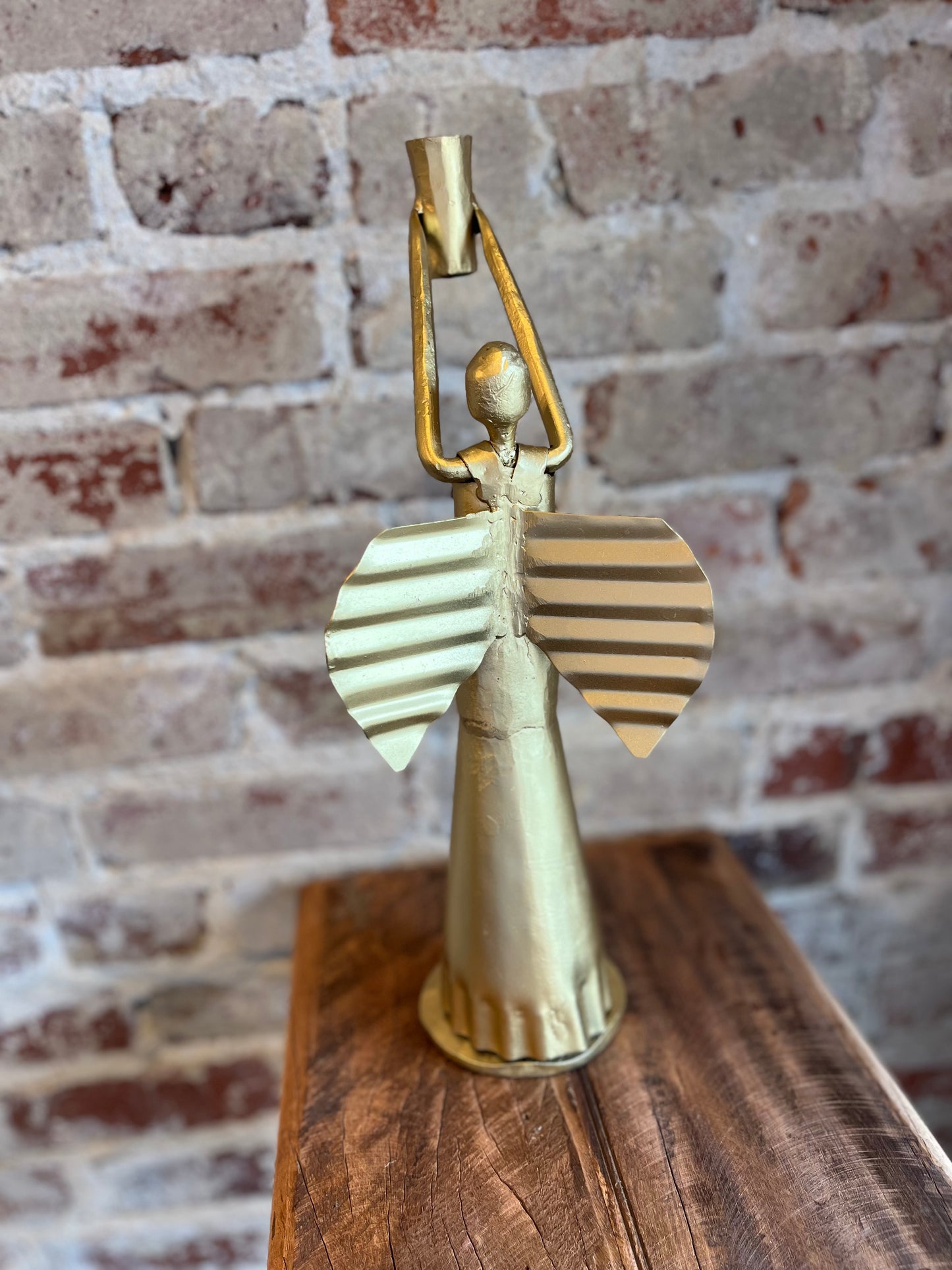 Metal Angel Candle Holder