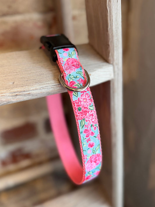 TriStar WIDE Pet Collar- Peony