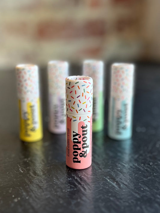 Pink Birthday Confetti Cake- Lip Balm