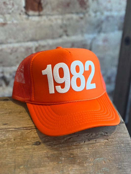 1982 Vintage Trucker Hat- Orange