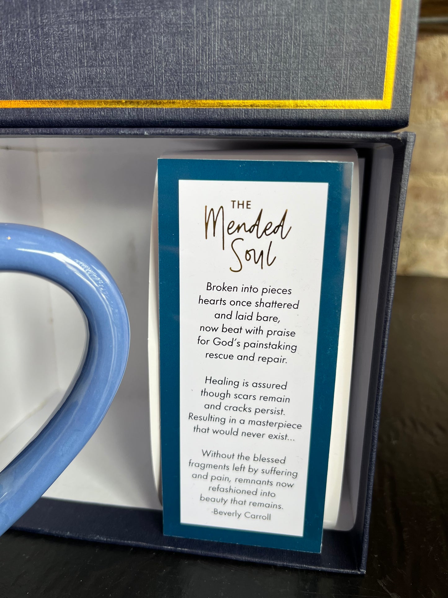 The Mended Soul Mug- Blue