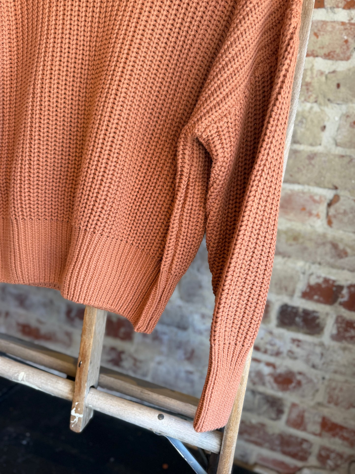 Chunky Knit Sweater -Clay