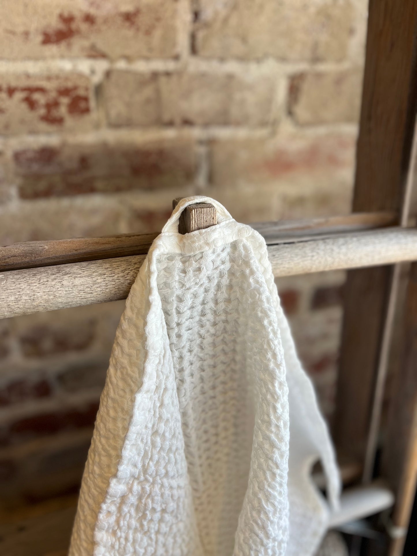 Waffle Hand Towel - White