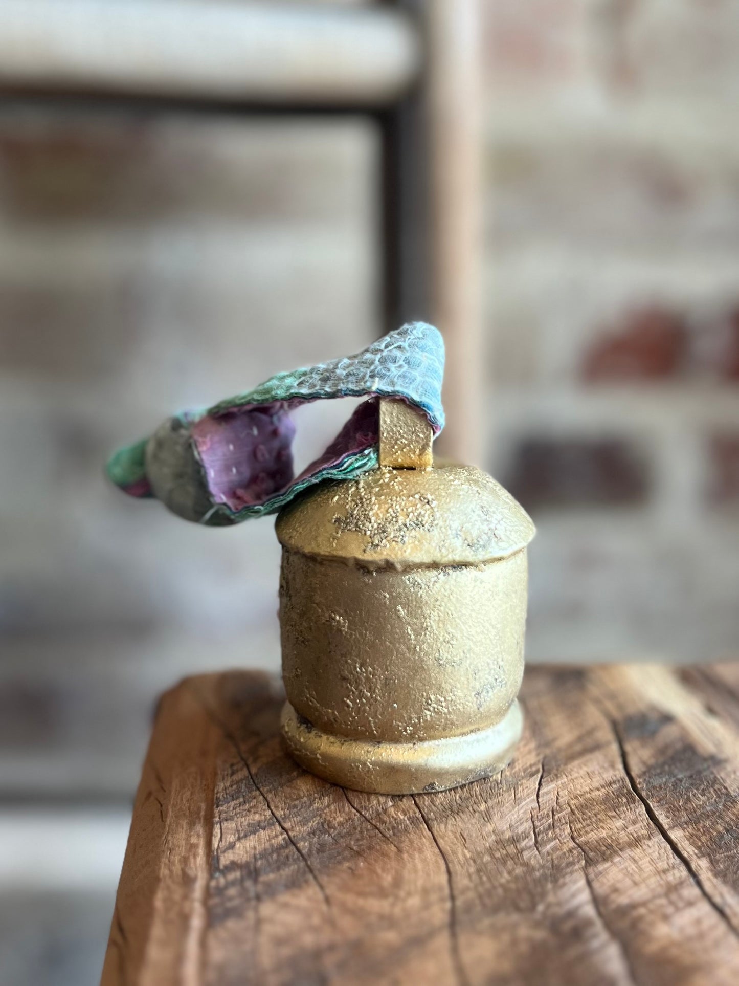 Small Bell w/ Kantha Hanger