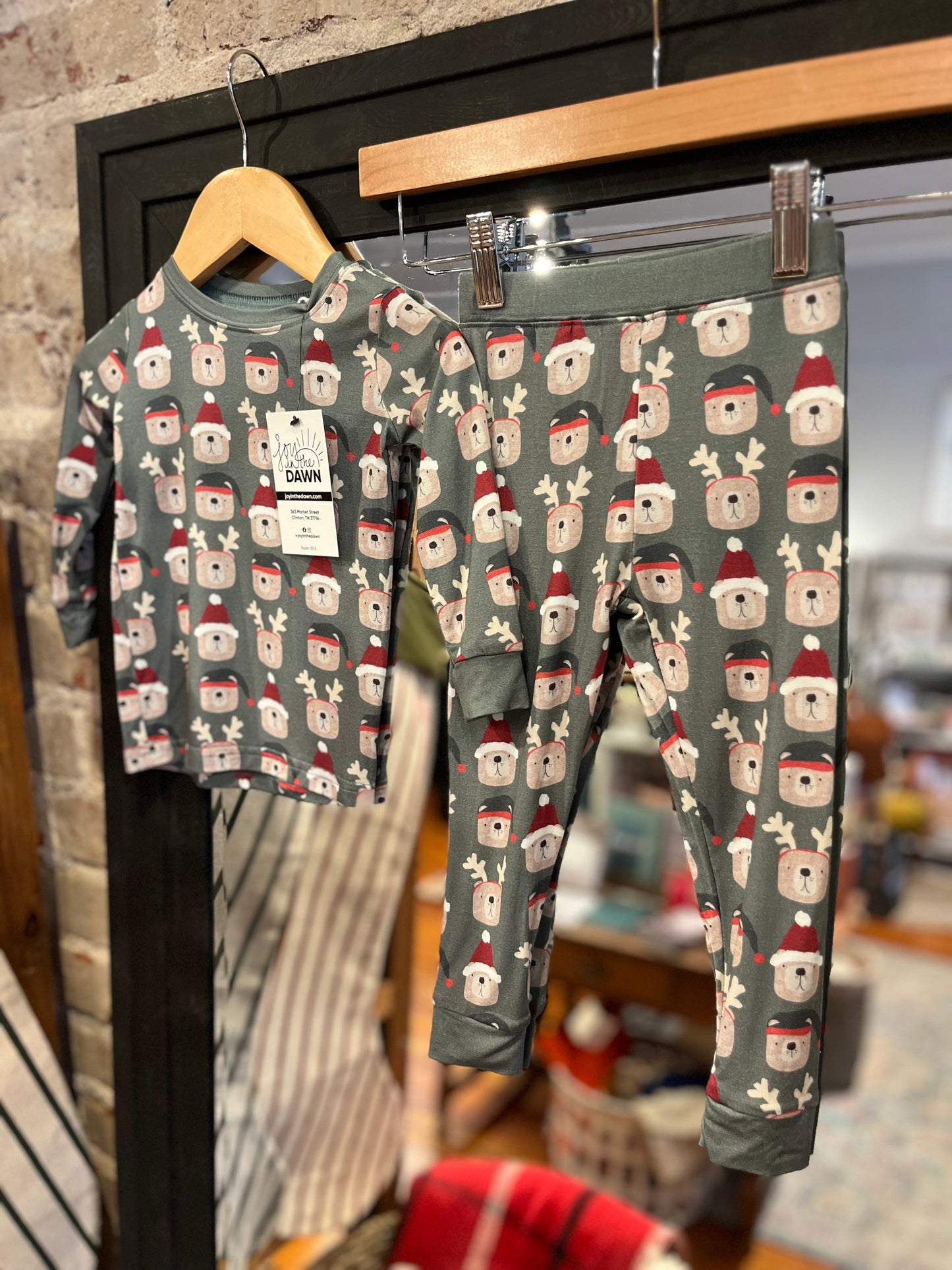 Christmas Bear Bamboo PJ Set - 2 piece set