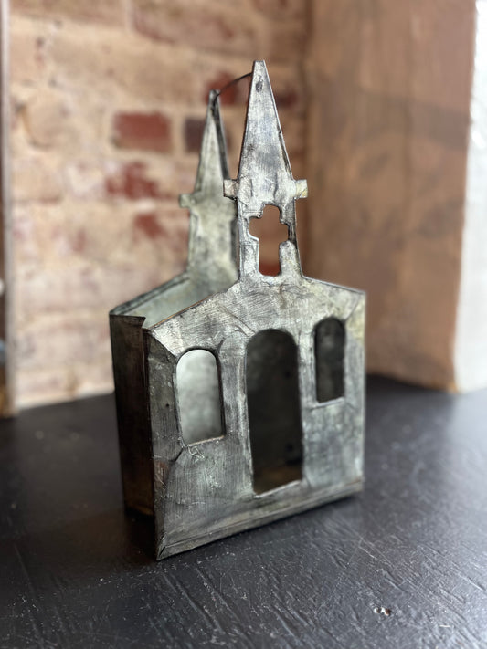 Recycled Metal Church Luminary