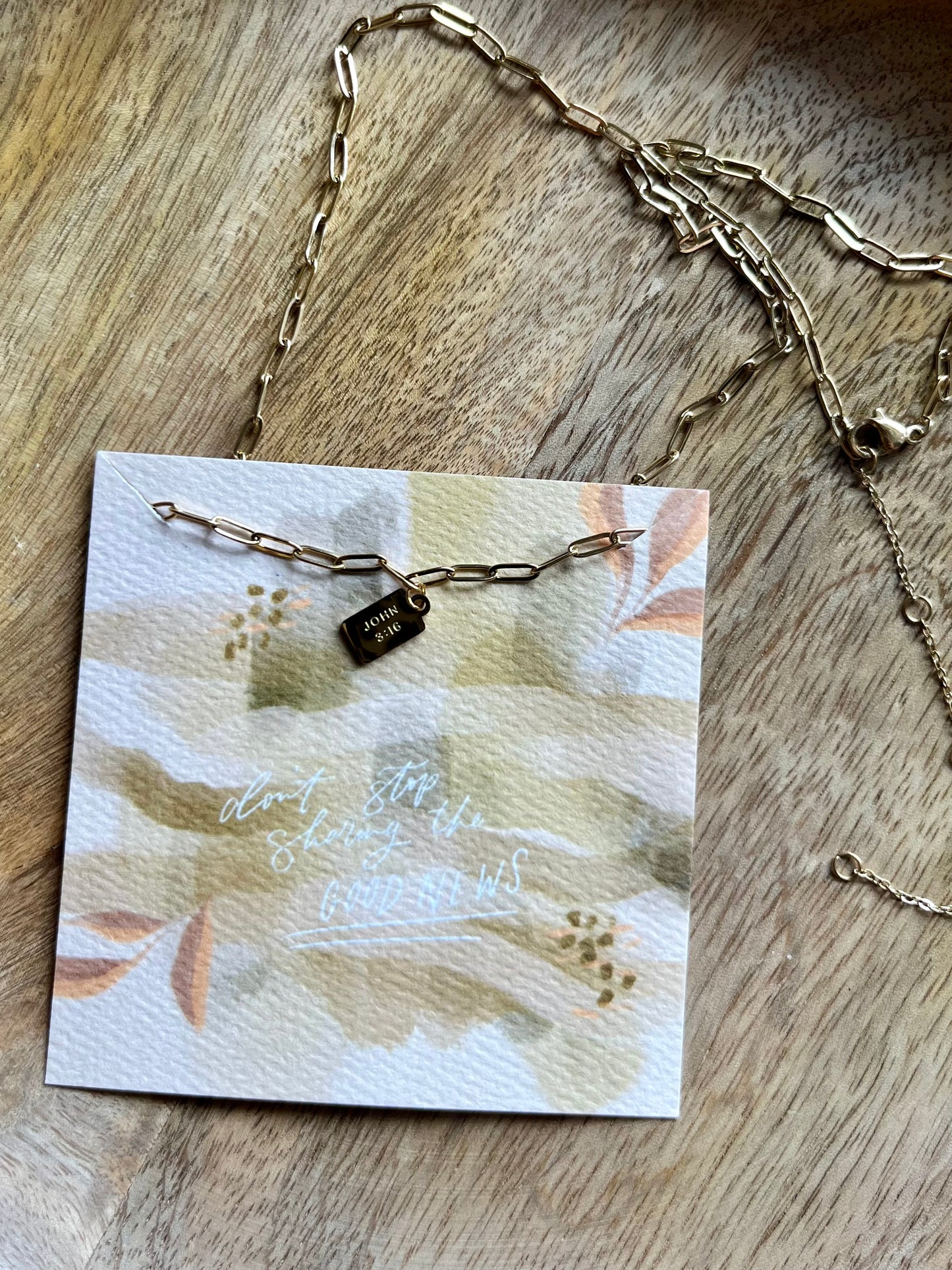 Good News Tag Necklace