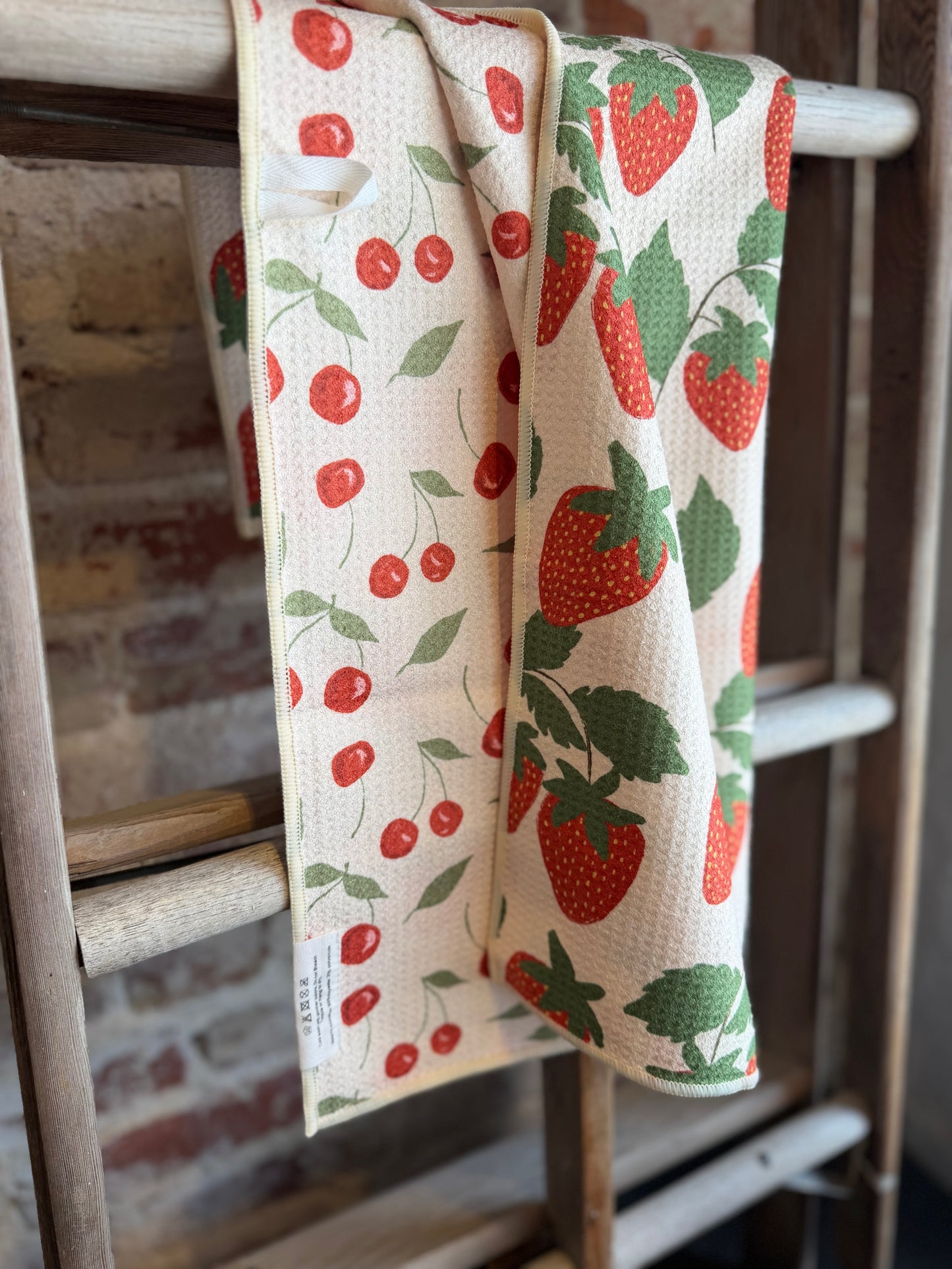 Berries & Cherries Reversible Hand Towel