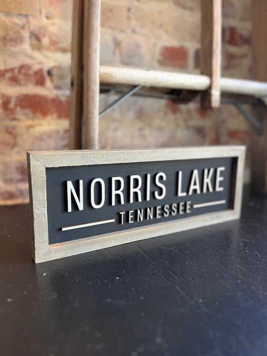 Norris Lake Handmade Sign