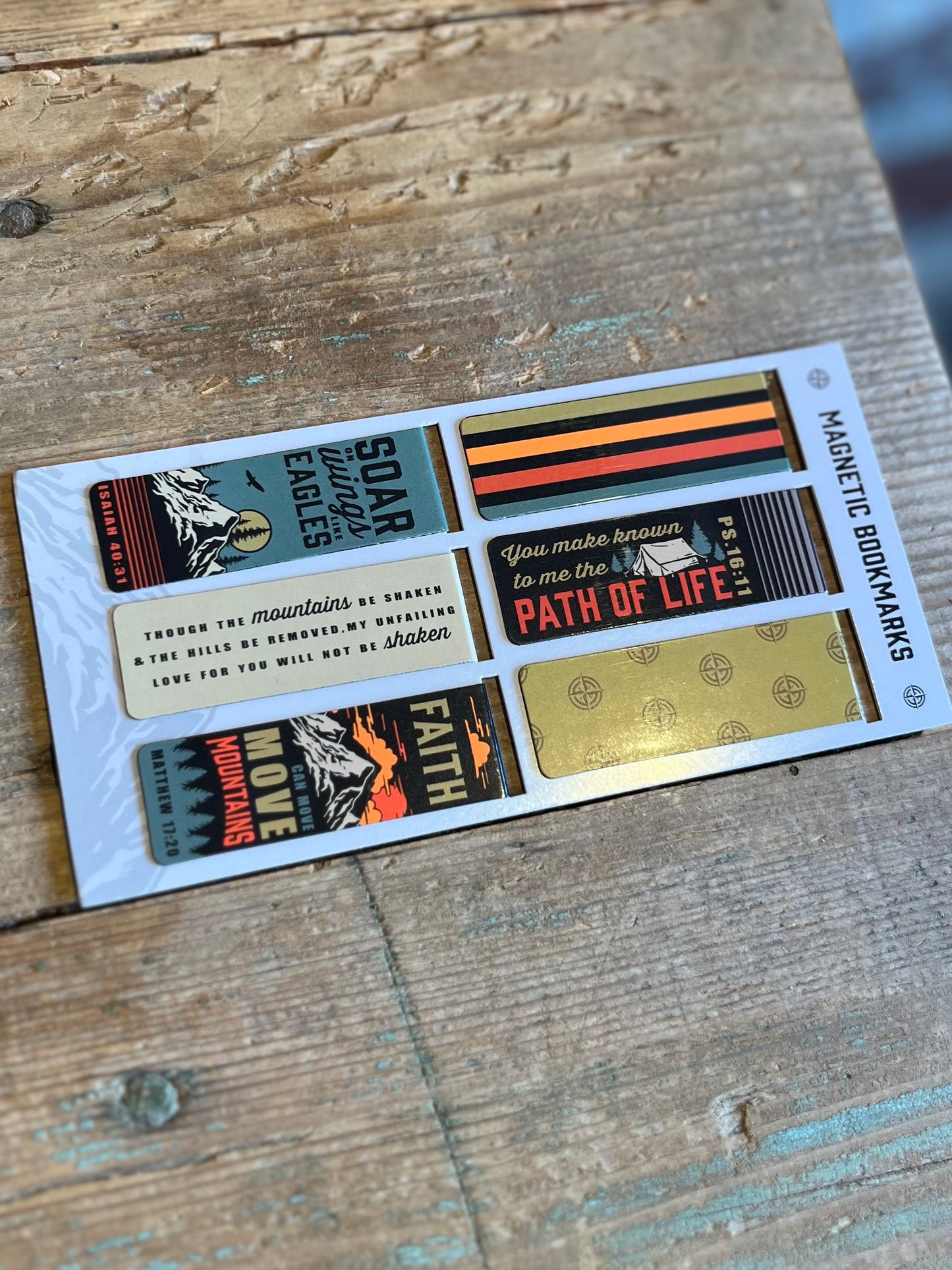 Move Mountains Magnetic Bookmarks