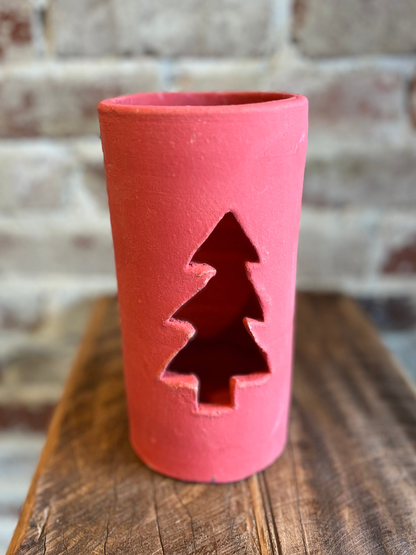 Clay Christmas Tree Luminary