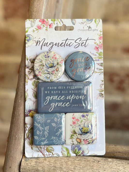 Grace Upon Grace Magnets- Set of 5