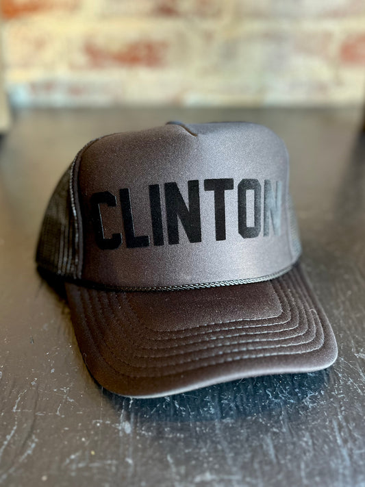 Clinton Foam Trucker Hat- Black