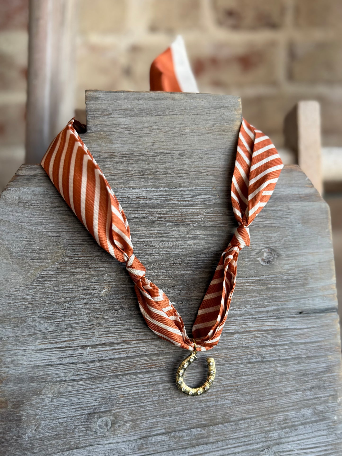 Horseshoe Scarf Necklace