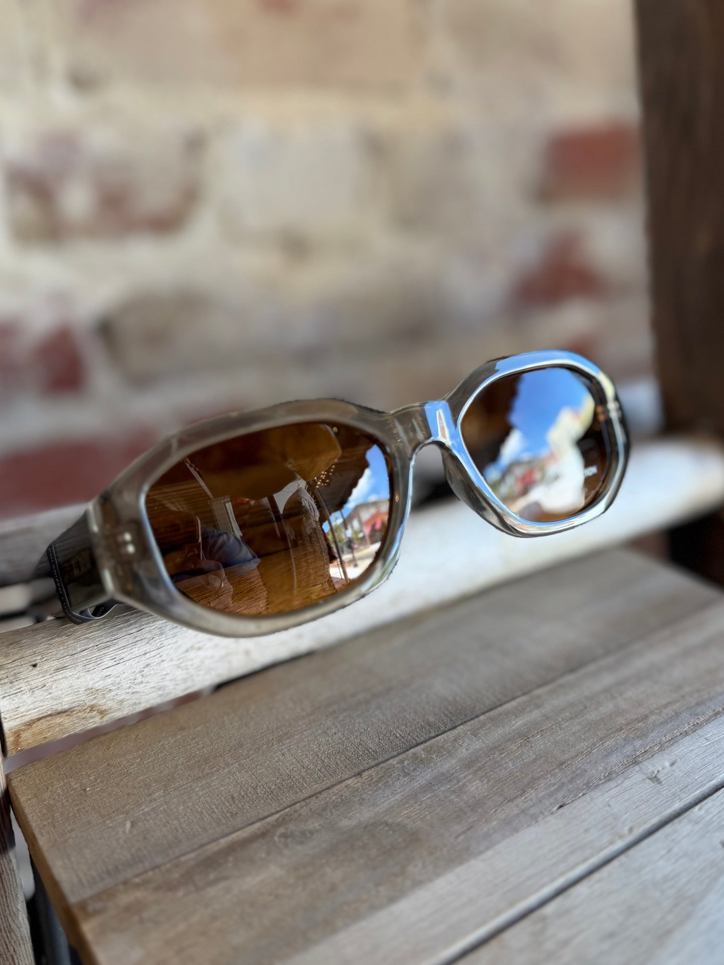 Bea Crystal Taupe Sunglasses